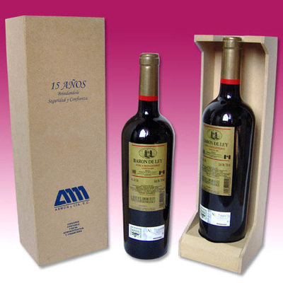 bases de madera para botellas de vino
