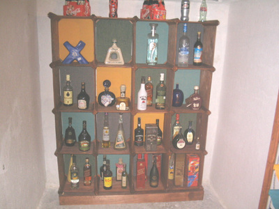 estante para botellas